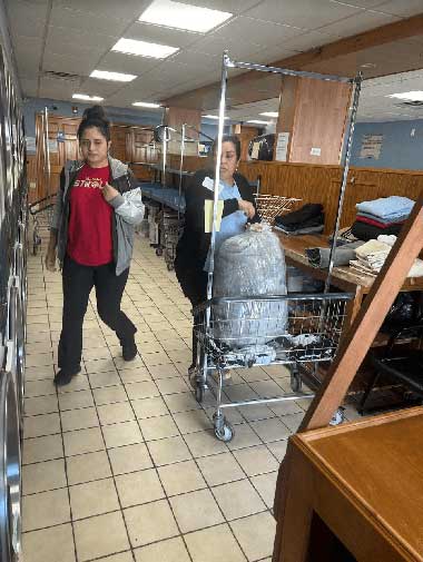 inside Lawrence laundry Center